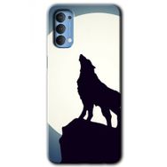 Oppo Reno 4 Dolunay Bozkurt Baskılı Uyumlu Silikon Kılıf