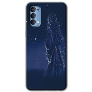 Oppo Reno 4 Gecenin Kraliçesi Baskılı Uyumlu Silikon Kılıf