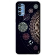 Oppo Reno 4 Gezegen Döngüsü Baskılı Uyumlu Silikon Kılıf