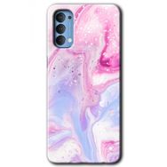 Oppo Reno 4 Kabarmış Leke Baskılı Uyumlu Silikon Kılıf