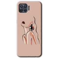 Oppo Reno 4 Lite Çizim Silüet Baskılı Uyumlu Silikon Kılıf