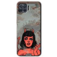 Oppo Reno 4 Lite Devil Girl Baskılı Uyumlu Silikon Kılıf