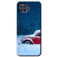 Oppo Reno 4 Lite Karlı Vosvos Baskılı Uyumlu Silikon Kılıf