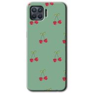 Oppo Reno 4 Lite Kiraz Berry Baskılı Uyumlu Silikon Kılıf