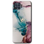 Oppo Reno 4 Lite Liquid Mermer Baskılı Uyumlu Silikon Kılıf