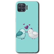 Oppo Reno 4 Lite Mutlu Kuşlar Baskılı Uyumlu Silikon Kılıf