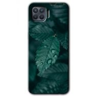Oppo Reno 4 Lite Yağmurlu Yaprak Baskılı Uyumlu Silikon Kılıf