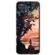 Oppo Reno 4 Lite Yalnız Savaşcı Baskılı Uyumlu Silikon Kılıf
