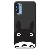 Oppo Reno 4 Şaşkın Eşek Baskılı Uyumlu Silikon Kılıf