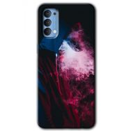 Oppo Reno 4 Smoke Man Baskılı Uyumlu Silikon Kılıf