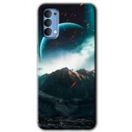 Oppo Reno 4 Uzay Gökyüzü Baskılı Uyumlu Silikon Kılıf