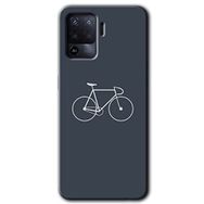 Oppo Reno 5 Lite Bike Baskılı Uyumlu Silikon Kılıf