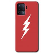 Oppo Reno 5 Lite Flash Logo Baskılı Uyumlu Silikon Kılıf