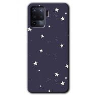 Oppo Reno 5 Lite Gökyüzü Yıldız Baskılı Uyumlu Silikon Kılıf