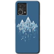 Oppo Reno 7 4G İceberg Baskılı Uyumlu Silikon Kılıf