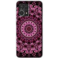 Oppo Reno 7 4G Mandala Patterns Kaleidoscope Baskılı Uyumlu Silikon Kılıf