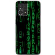 Oppo Reno 7 4G Matrix Baskılı Uyumlu Silikon Kılıf