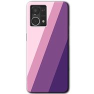 Oppo Reno 7 4G Oblique Baskılı Uyumlu Silikon Kılıf