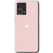 Oppo Reno 7 4G Sade Kalp Baskılı Uyumlu Silikon Kılıf