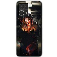 Oppo Reno 7 4G V for Fire Baskılı Uyumlu Silikon Kılıf