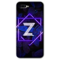 Oppo RX 17 Neo Dark Neon Yaprak Z Harfi Baskılı Uyumlu Silikon Kılıf
