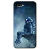 Oppo RX17 Neo Astronot Yalnızlığı Baskılı Uyumlu Silikon Kılıf