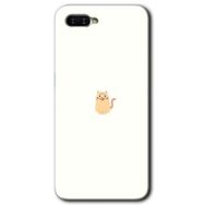 Oppo RX17 Neo Cat Minimalism Baskılı Uyumlu Silikon Kılıf