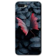 Oppo RX17 Neo Dark Butterfly Baskılı Uyumlu Silikon Kılıf