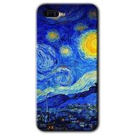 Oppo RX17 Neo Starry Night Baskılı Uyumlu Silikon Kılıf