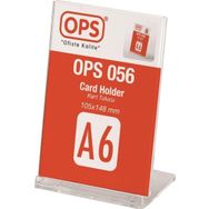 Ops 056 105x148mm A6 Şeffaf Dikey Kart Tutucu