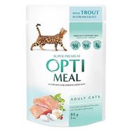 Opti Meal Alabalıklı Krema Soslu 85 gr Yaş Kedi Maması
