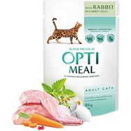 Optimeal Havuç Jöleli Tavşanli 6x85 gr Yaş Kedi Mama