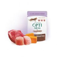 Optimeal Süper Premium 85 gr Tavuk-Kuzu Filetolu Balkabak Sosu İçerisinde Tahılsız Pouch Kedi Maması