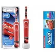 Oral-B Çocuk Cars D100 Şarjlı Diş Fırçası + Diş Macunu 75 ml