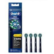 Oral-B Crossaction 4 Adet Siyah Şarjlı Diş Fırçası Yedek Başlığı