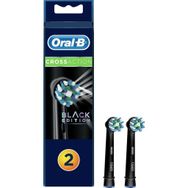 Oral-B Crossaction Siyah 2'li Diş Fırçası Yedek Başlık