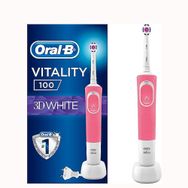 Oral-B D100 3 Boyutlu Beyazlık Pembe Şarj Edilebilir Diş Fırçası