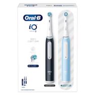 Oral-B iO 3 Siyah ve Mavi 2'li Set Şarjlı Diş Fırçası