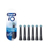 Oral-B IO Ultimate Clean 6'lı Siyah Diş Fırçası Yedek Başlık