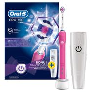 Oral-B Pro 750 Cross Action Pembe Şarj Edilebilir Diş Fırçası