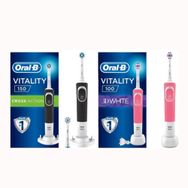 Oral-B Vitality D150 Cross Action 1 Başlık + 3D White Pembe Şarjlı Diş Fırçası