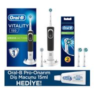 Oral-B Vitality D150 Cross Action Diş Fırçası + Cross Action 2 Yedek Başlık