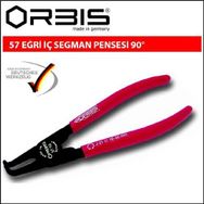 Orbis 57-190 180 mm 90 Derece Eğri İç Segman Pensesi