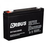 Orbus 6 Volt 7 Amper 150x34x94 mm 1110 gr Akü