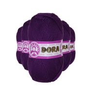 Ören Bayan 043 Mor 5 Adet 100 gr Dora El Örgü İpi Yünü