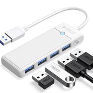 Orico 4 Portlu USB 3.0 Yüksek Hızlı 5 Gbps Beyaz Çoklayıcı Hub