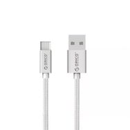 Orico USB To Type-C 3A 1 mt Gümüş Örgülü Data ve Şarj Kablosu
