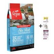 Orijen Six Fish 6 Balıklı Tahılsız Yetişkin 1.8 kg Kuru Kedi Maması + Gimcat 100 gr Malt Extra Kedi Macunu