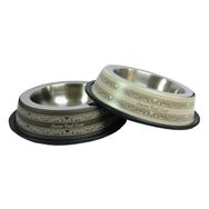 Oripet İşleme Desenli 64 Oz Köpek Mama Kabı