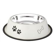 Oripet Pati-Kemik Desenli 16 Oz Çelik Kedi Ve Köpek Mama Kabı